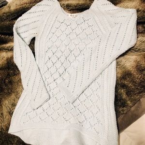 BCBG sweater, mint green